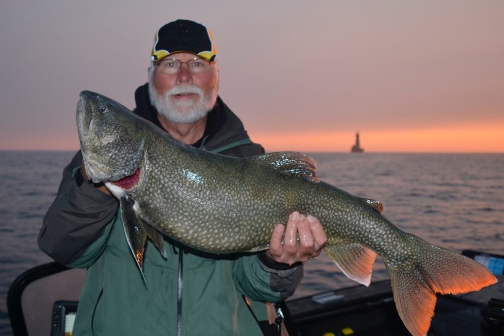Trout Fishing in Michigan on Lake Superior at Stannard Rock
